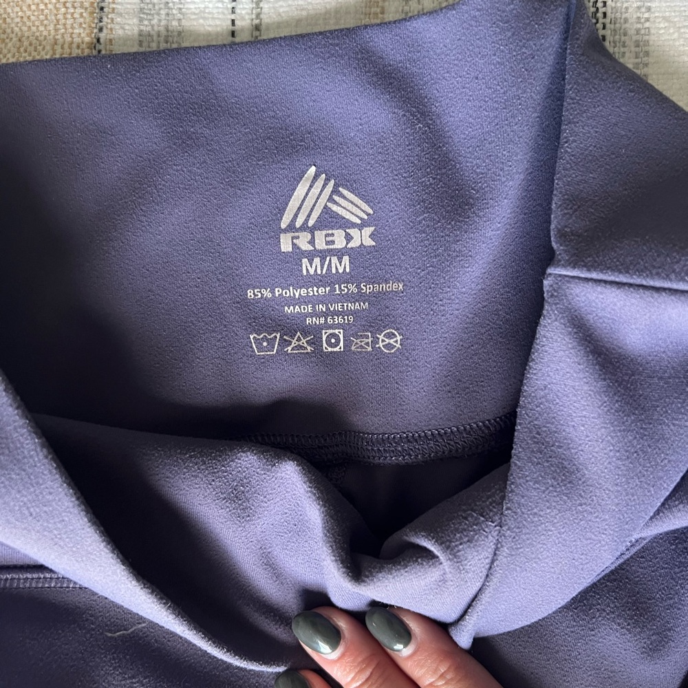Rbx super soft purple 7/8 length legging